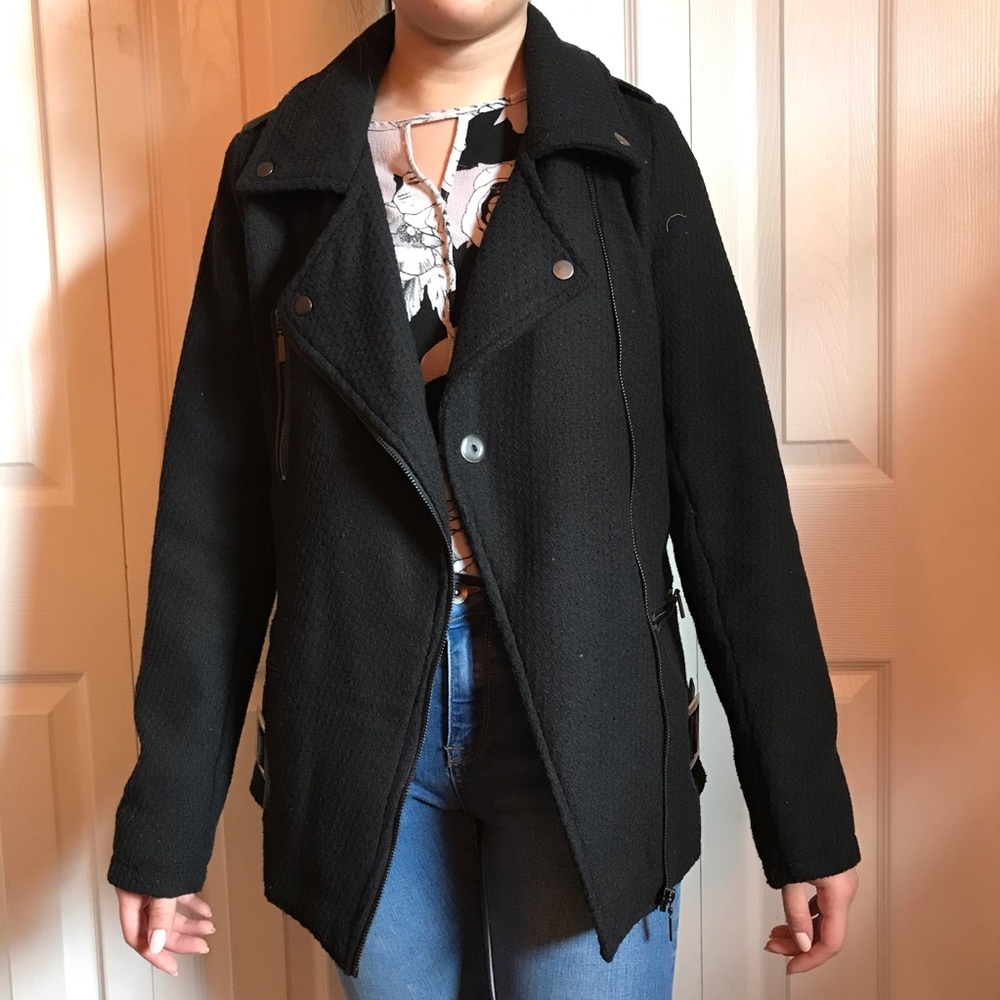 black outdoor jacket